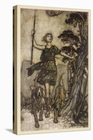 Midsummer Night's Dream-Arthur Rackham-Stretched Canvas