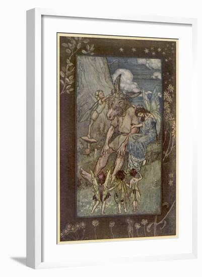 Midsummer Night's Dream-Arthur Rackham-Framed Art Print