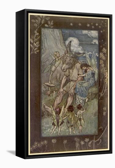 Midsummer Night's Dream-Arthur Rackham-Framed Stretched Canvas