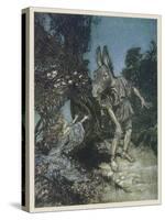 Midsummer Nights Dream-Arthur Rackham-Stretched Canvas