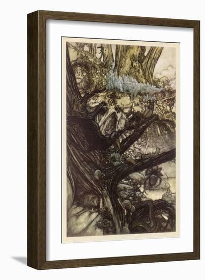 Midsummer Nights Dream-Arthur Rackham-Framed Art Print