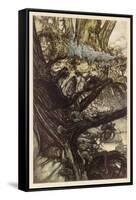 Midsummer Nights Dream-Arthur Rackham-Framed Stretched Canvas