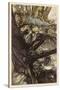 Midsummer Nights Dream-Arthur Rackham-Stretched Canvas