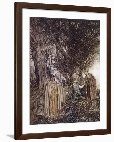 Midsummer Nights Dream-Arthur Rackham-Framed Art Print