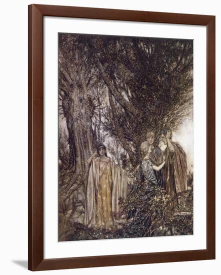 Midsummer Nights Dream-Arthur Rackham-Framed Art Print