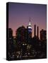 Midtown East Skyline at Dusk, NYC-Barry Winiker-Stretched Canvas