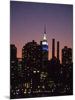 Midtown East Skyline at Dusk, NYC-Barry Winiker-Mounted Photographic Print