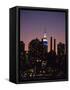 Midtown East Skyline at Dusk, NYC-Barry Winiker-Framed Stretched Canvas