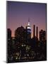 Midtown East Skyline at Dusk, NYC-Barry Winiker-Mounted Photographic Print