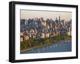 Midtown Mahattan and Hudson River, New York, USA-Peter Adams-Framed Premium Photographic Print