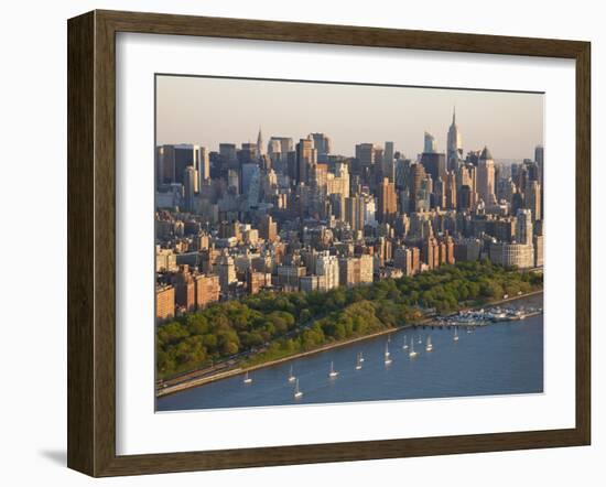 Midtown Mahattan and Hudson River, New York, USA-Peter Adams-Framed Photographic Print