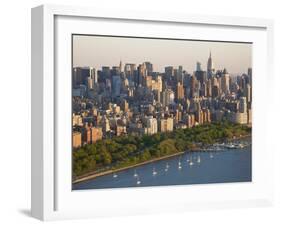 Midtown Mahattan and Hudson River, New York, USA-Peter Adams-Framed Photographic Print