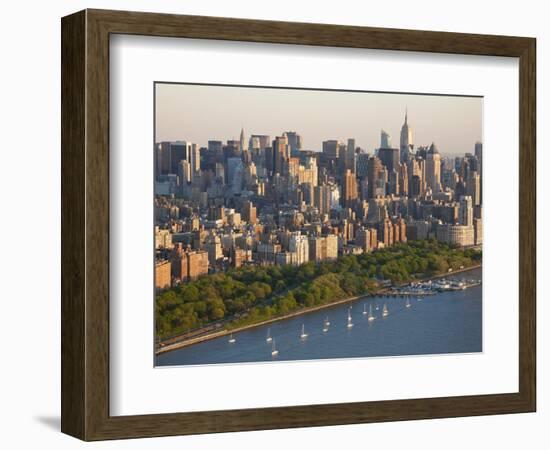 Midtown Mahattan and Hudson River, New York, USA-Peter Adams-Framed Photographic Print