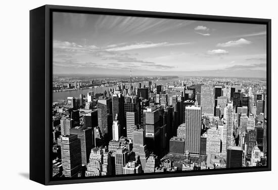 Midtown Manhattan Aerial View-rebelml-Framed Stretched Canvas