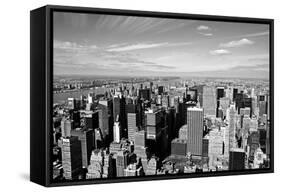 Midtown Manhattan Aerial View-rebelml-Framed Stretched Canvas