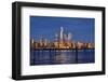 Midtown Manhattan at Dusk, New York City-George Oze-Framed Photographic Print