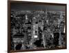 Midtown Manhattan at night-Richard Berenholtz-Framed Art Print