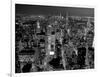 Midtown Manhattan at night-Richard Berenholtz-Framed Art Print