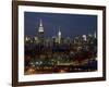 Midtown Manhattan at night-Richard Berenholtz-Framed Art Print