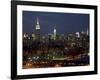 Midtown Manhattan at night-Richard Berenholtz-Framed Art Print