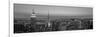 Midtown Manhattan at Sunset, Black and White-Richard Berenholtz-Framed Art Print