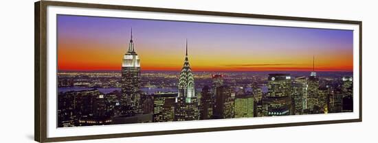 Midtown Manhattan at Sunset, NYC-Richard Berenholtz-Framed Art Print