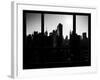 Midtown Manhattan by Night with the Empire State Building -Times Square - New York City, USA-Philippe Hugonnard-Framed Photographic Print