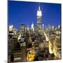 Midtown Manhattan, Elevated Dusk View Towards the Empire State Building, Manhattan, New York City,-Gavin Hellier-Mounted Photographic Print