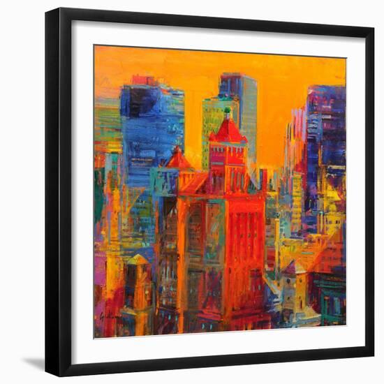 Midtown Manhattan from The Waldorf-Peter Graham-Framed Giclee Print