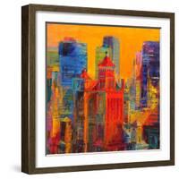 Midtown Manhattan from The Waldorf-Peter Graham-Framed Giclee Print