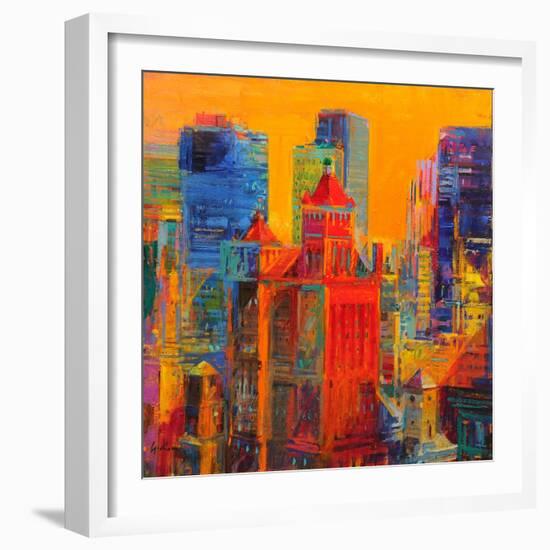 Midtown Manhattan from The Waldorf-Peter Graham-Framed Giclee Print