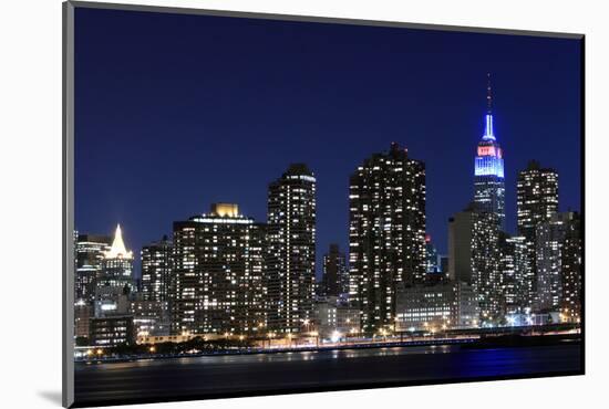 Midtown Manhattan Skyline at Night Lights, New York City-Zigi-Mounted Photographic Print