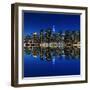 Midtown Manhattan Skyline at Night Lights, New York City-Zigi-Framed Photographic Print