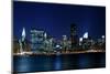 Midtown Manhattan Skyline at Night, New York City-Zigi-Mounted Photographic Print