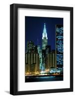 Midtown Manhattan Skyline at Night, New York City-Zigi-Framed Photographic Print