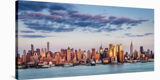 Midtown Manhattan Skyscrapers Reflecting Light at Sunset-Francois Roux-Stretched Canvas