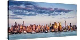 Midtown Manhattan Skyscrapers Reflecting Light at Sunset-Francois Roux-Stretched Canvas