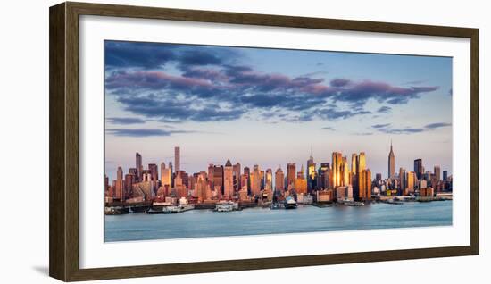 Midtown Manhattan Skyscrapers Reflecting Light at Sunset-Francois Roux-Framed Photographic Print