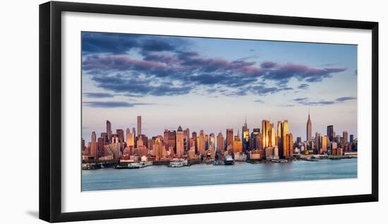 Midtown Manhattan Skyscrapers Reflecting Light at Sunset-Francois Roux-Framed Photographic Print