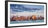 Midtown Manhattan Skyscrapers Reflecting Light at Sunset-Francois Roux-Framed Photographic Print