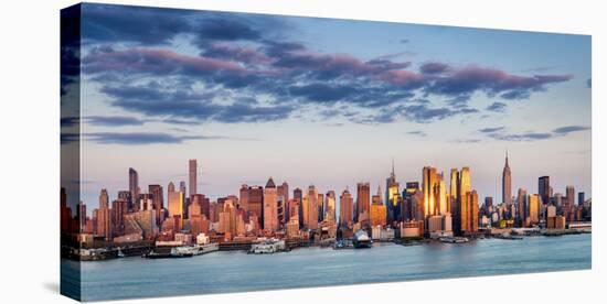 Midtown Manhattan Skyscrapers Reflecting Light at Sunset-Francois Roux-Stretched Canvas