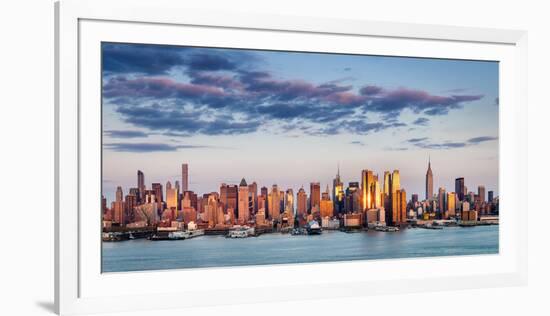 Midtown Manhattan Skyscrapers Reflecting Light at Sunset-Francois Roux-Framed Photographic Print