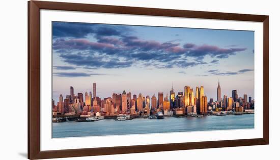 Midtown Manhattan Skyscrapers Reflecting Light at Sunset-Francois Roux-Framed Photographic Print