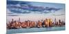 Midtown Manhattan Skyscrapers Reflecting Light at Sunset-Francois Roux-Mounted Photographic Print