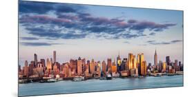 Midtown Manhattan Skyscrapers Reflecting Light at Sunset-Francois Roux-Mounted Photographic Print