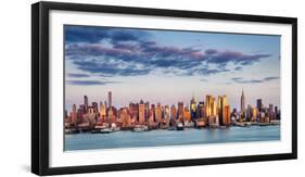 Midtown Manhattan Skyscrapers Reflecting Light at Sunset-Francois Roux-Framed Premium Photographic Print