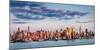 Midtown Manhattan Skyscrapers Reflecting Light at Sunset-Francois Roux-Mounted Premium Photographic Print