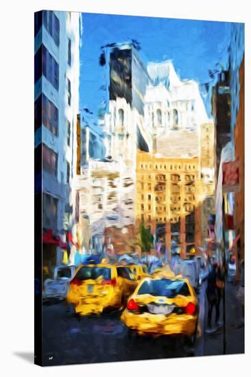 Midtown New York - In the Style of Oil Painting-Philippe Hugonnard-Stretched Canvas