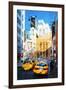 Midtown New York - In the Style of Oil Painting-Philippe Hugonnard-Framed Giclee Print