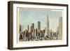 Midtown Skyline and Radio City, New York City-null-Framed Art Print